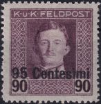 Obrázek k výrobku 55030 - 1918, Rakousko-uherská polní pošta (vydání pro Itálii), 15, Výplatní známka ✶