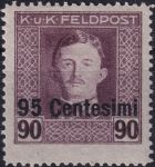 Obrázek k výrobku 55031 - 1918, Rakousko-uherská polní pošta (vydání pro Itálii), 16, Výplatní známka ✶