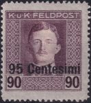 Obrázek k výrobku 55032 - 1918, Rakousko-uherská polní pošta (vydání pro Itálii), 16PV, Výplatní známka ✶