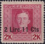 Obrázek k výrobku 55033 - 1918, Rakousko-uherská polní pošta (vydání pro Itálii), 16, Výplatní známka ✶