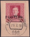 Obrázek k výrobku 55044 - 1918, Rakousko-uherská polní pošta (vydání pro Itálii), 17, Výplatní známka ⊙