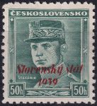 Obrázek k výrobku 55164 - 1939, Slovenský stát, 004IIVV, Výplatní známka: Státní znak ✶✶ o D