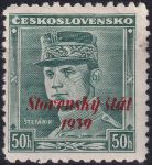 Obrázek k výrobku 55165 - 1939, Slovenský stát, 009II, Výplatní známka: Generál Milan Rastislav Šrtefánik (1880-1919) ✶
