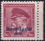 Obrázek k výrobku 55176 - 1939, Slovenský stát, 012II, Výplatní známka: T. G. Masaryk (1850-1937) ✶✶ o D