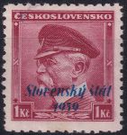 Obrázek k výrobku 55177 - 1939, Slovenský stát, 010, Výplatní známka: Generál Milan Rastislav Štefánik (1880-1919) ✶